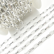 Buy Now Sterling Silver Rectangular Link Chain